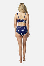 Original Bustier Balconette Bikini Bralette FREESIA SILHOUETTE NAVY