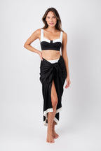 Original Bustier Balconette Bikini Bralette MONOCHROME TEXTURE