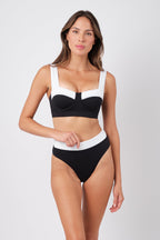 Original Bustier Balconette Bikini Bralette MONOCHROME TEXTURE