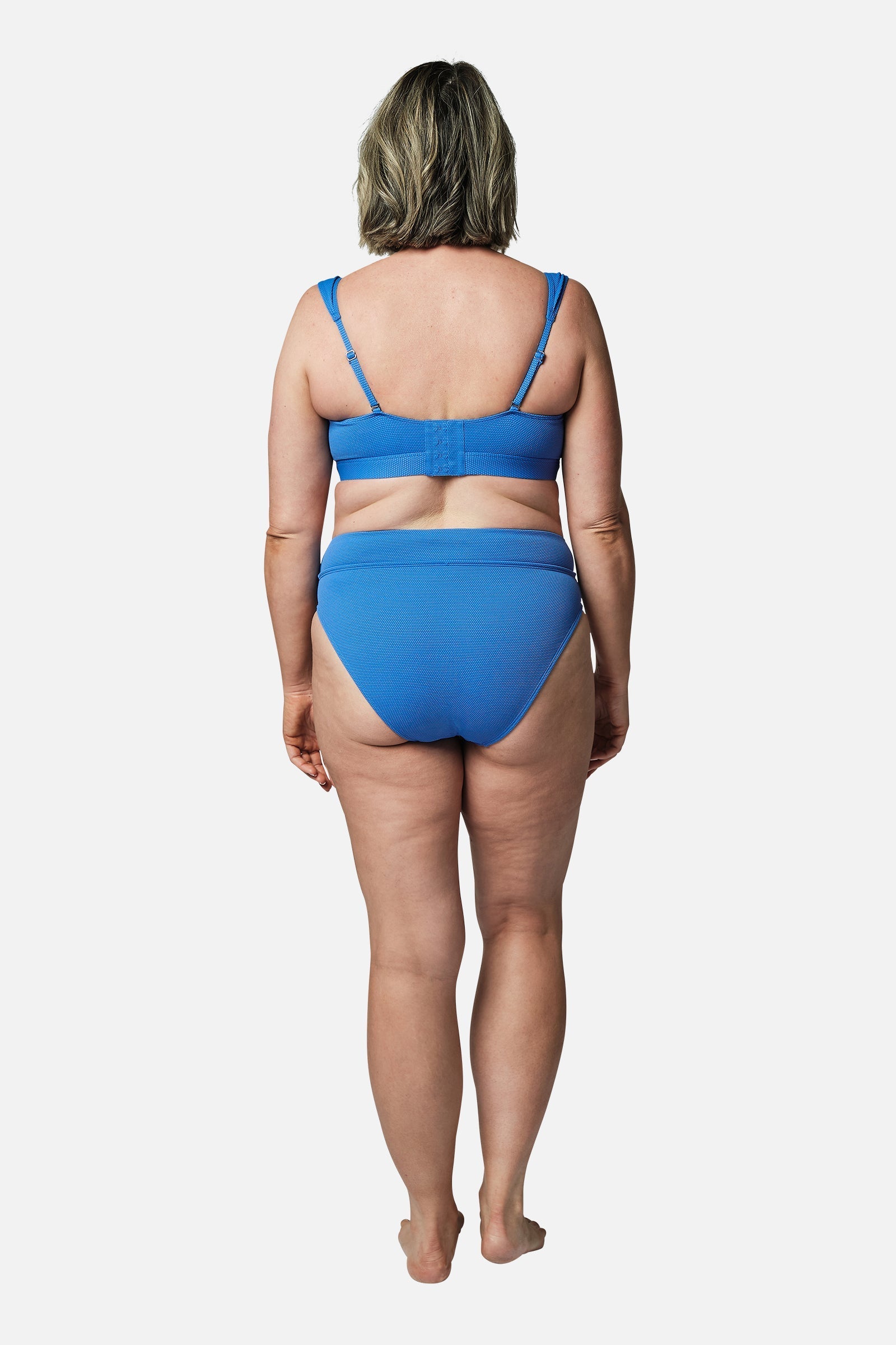 Original Bustier Balconette Bikini Bralette SKY BLUE TEXTURE