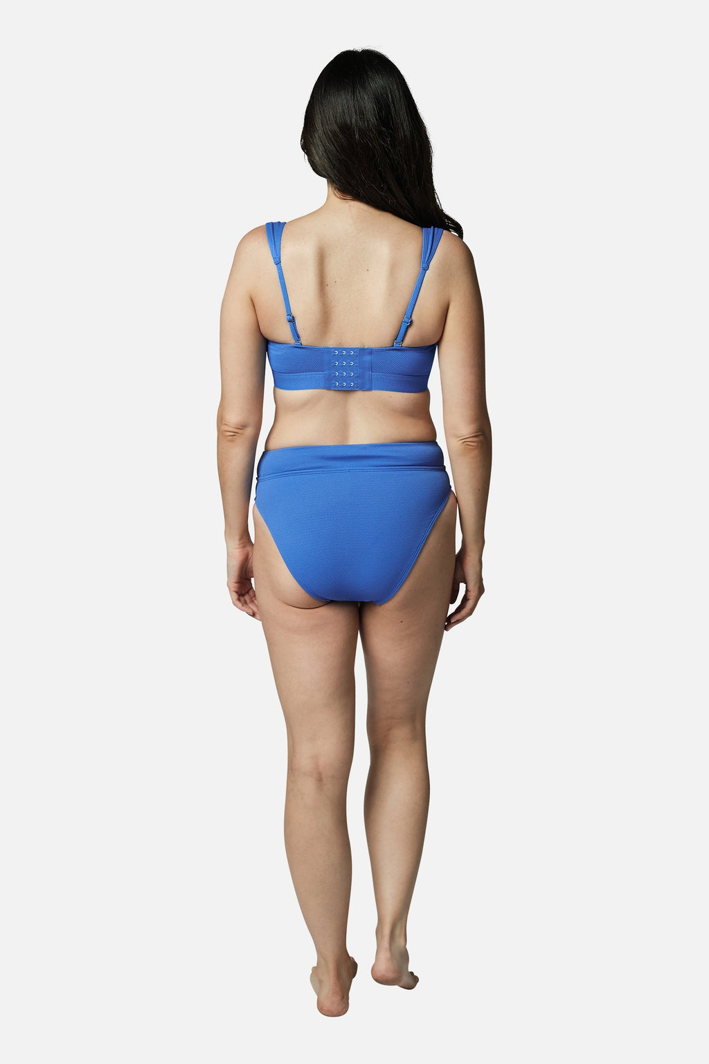 Original Bustier Balconette Bikini Bralette SKY BLUE TEXTURE