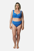 Original Bustier Balconette Bikini Bralette SKY BLUE TEXTURE