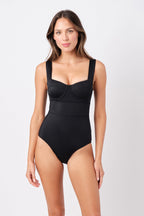 Original Bustier Balconette One Piece BLACK