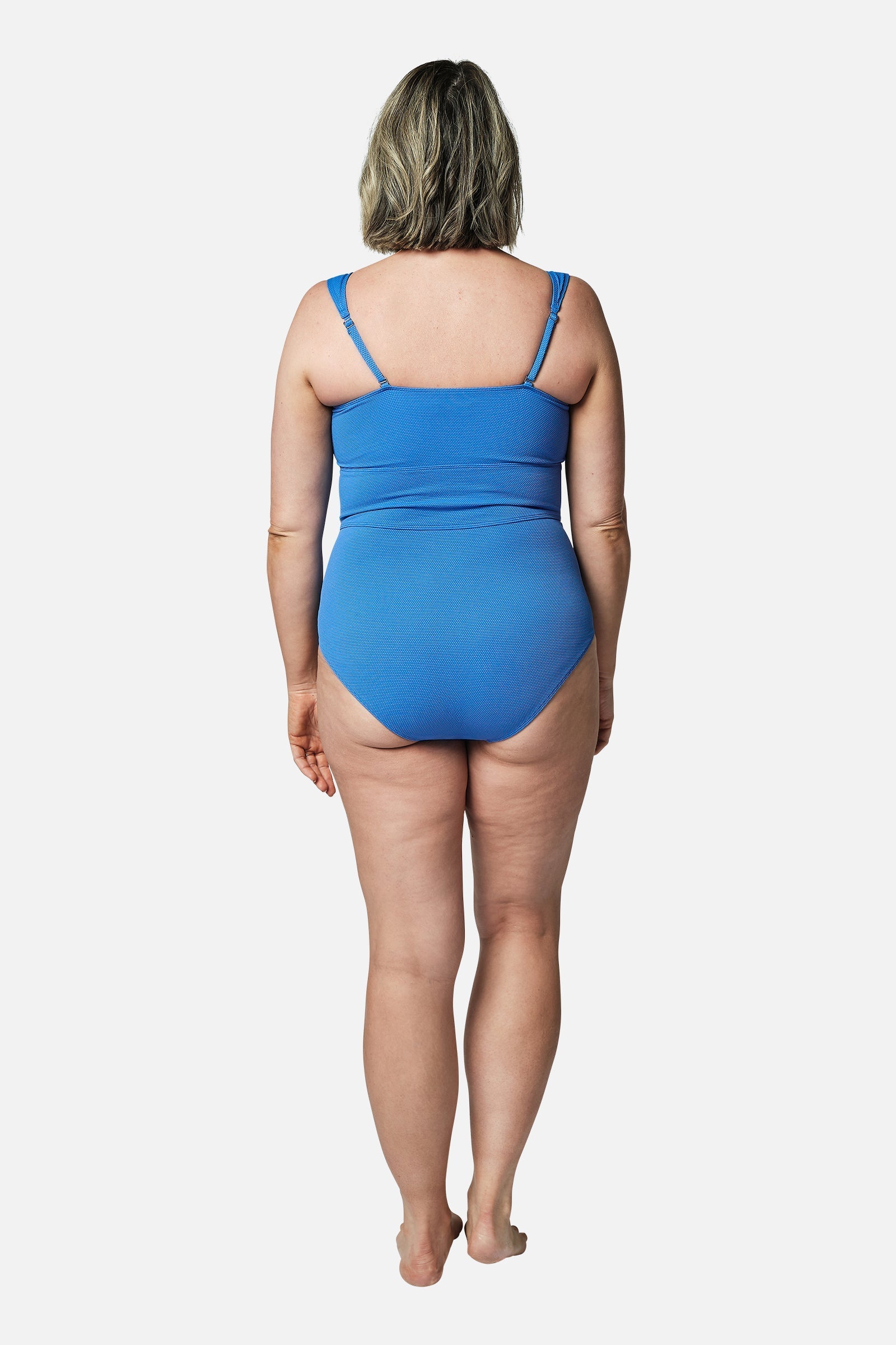 Original Bustier Balconette One Piece SKY BLUE TEXTURE