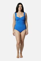Original Bustier Balconette One Piece SKY BLUE TEXTURE