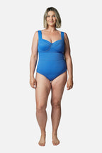 Original Bustier Balconette One Piece SKY BLUE TEXTURE