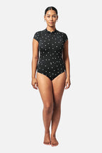 Original Sexie Rashie Cap Sleeve POLKA NOIR