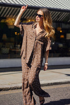 Palazzo Pants CHOCOLATE POLKA