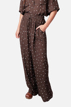 Palazzo Pants CHOCOLATE POLKA