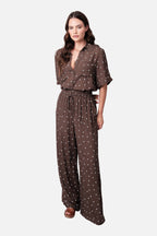 Palazzo Pants CHOCOLATE POLKA