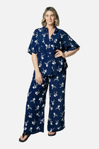 Palazzo Pants FREESIA SILHOUETTE NAVY