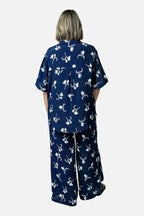 Palazzo Pants FREESIA SILHOUETTE NAVY