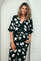 Palazzo Pants MAGNOLIA SILHOUETTE BLACK