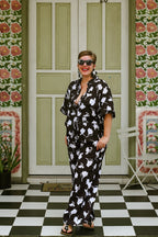Palazzo Pants MAGNOLIA SILHOUETTE BLACK