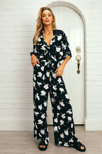 Palazzo Pants MAGNOLIA SILHOUETTE BLACK