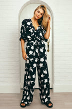 Palazzo Pants MAGNOLIA SILHOUETTE BLACK
