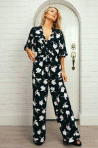 Palazzo Pants MAGNOLIA SILHOUETTE BLACK