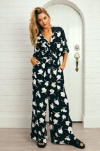 Palazzo Pants MAGNOLIA SILHOUETTE BLACK