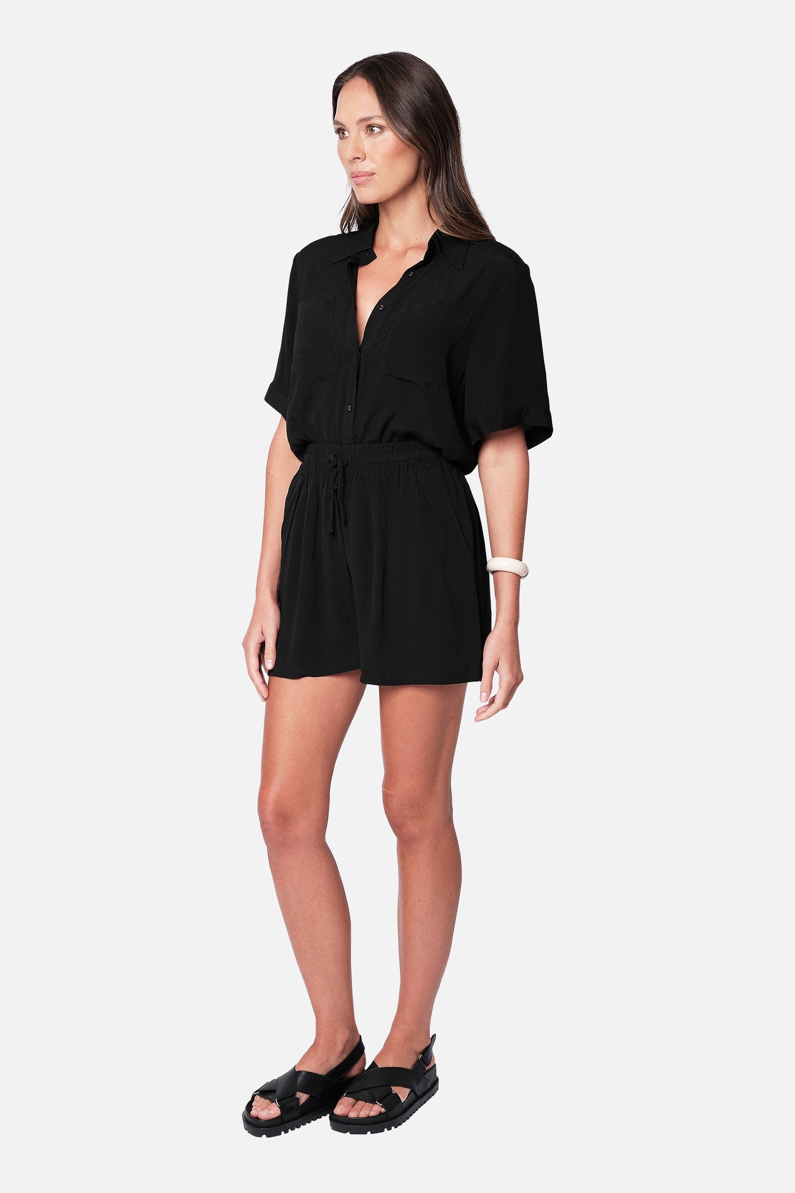 Palazzo Shorts BLACK