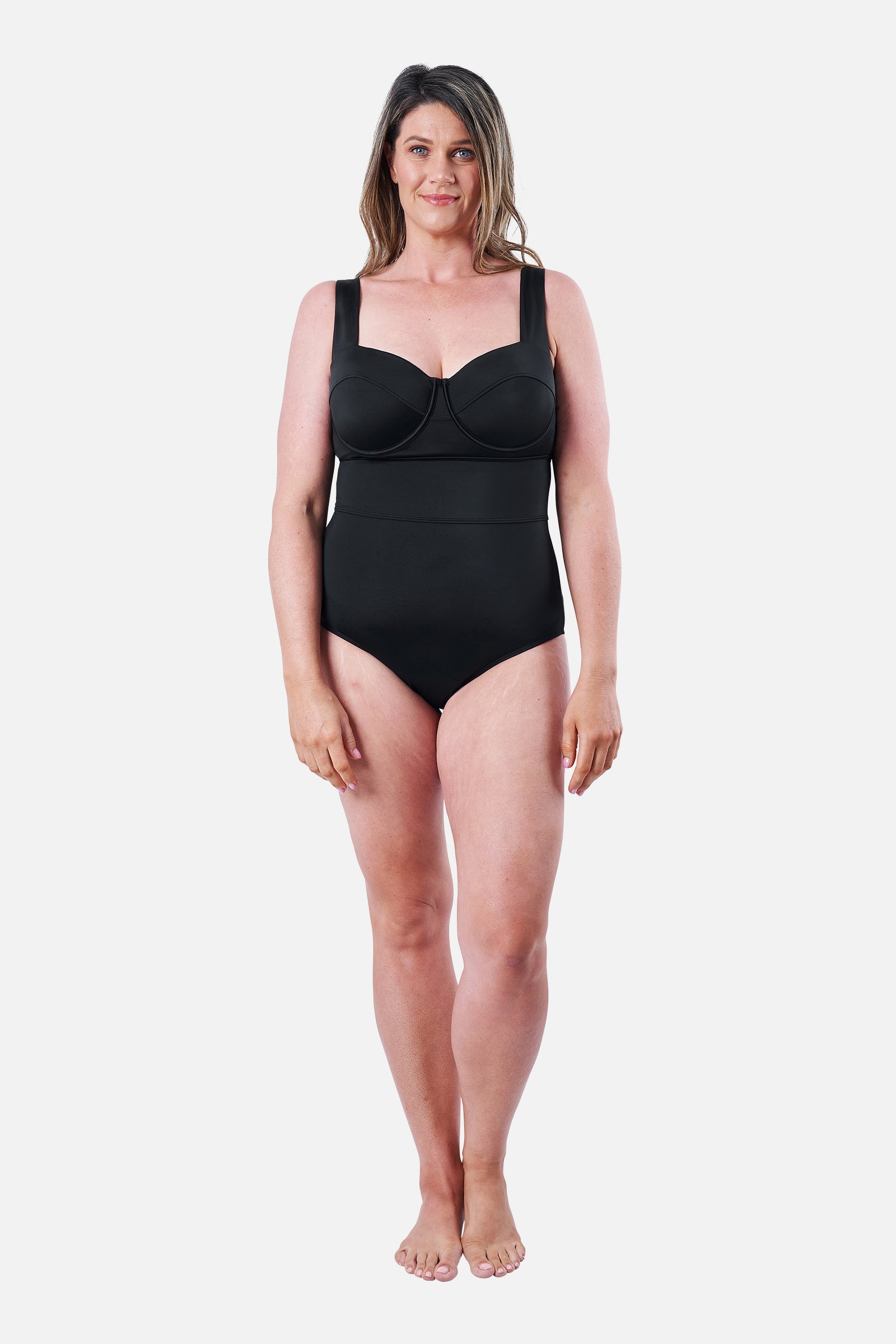 Original Bustier Balconette One Piece BLACK