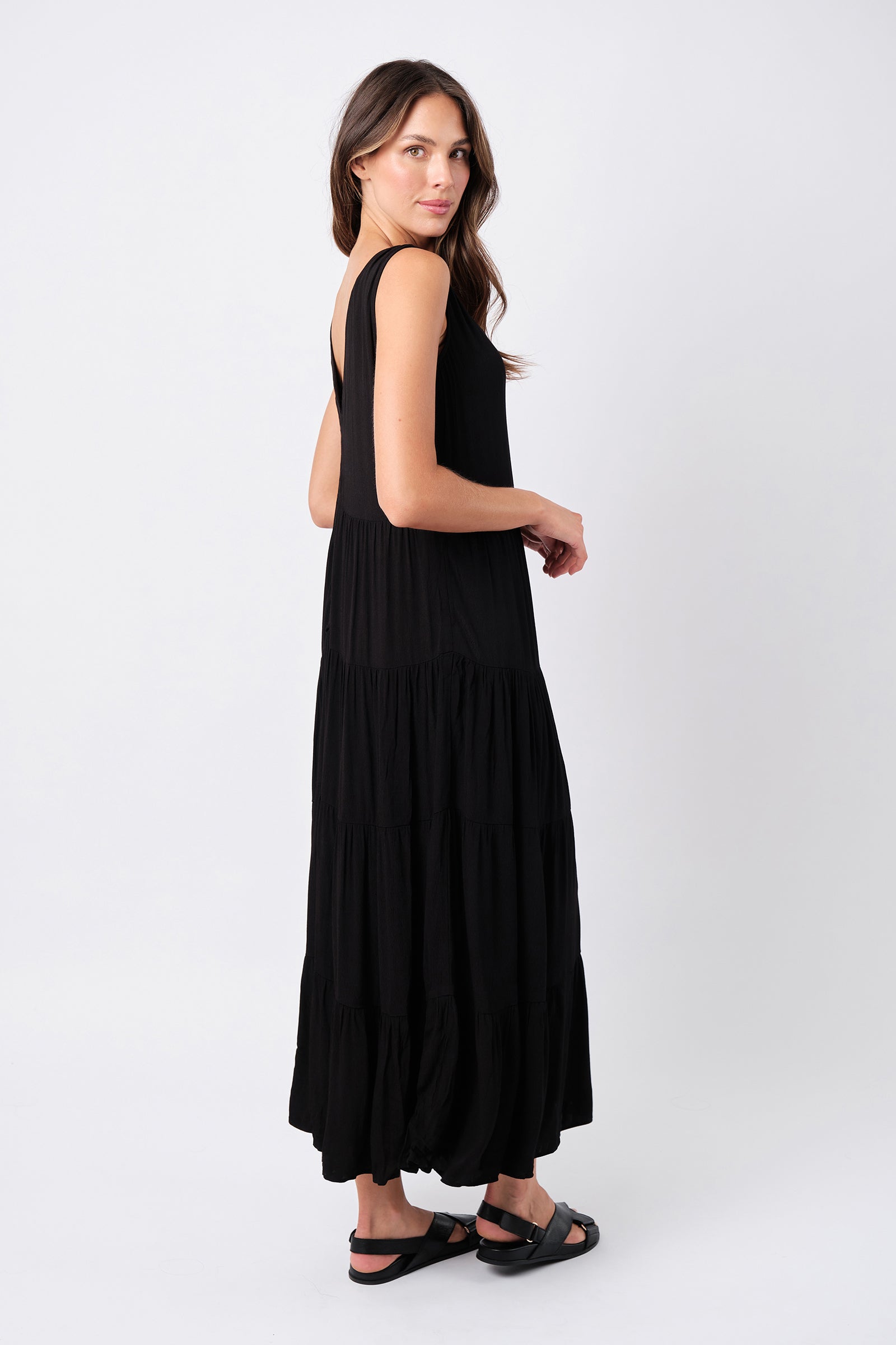Swing Maxi Dress BLACK