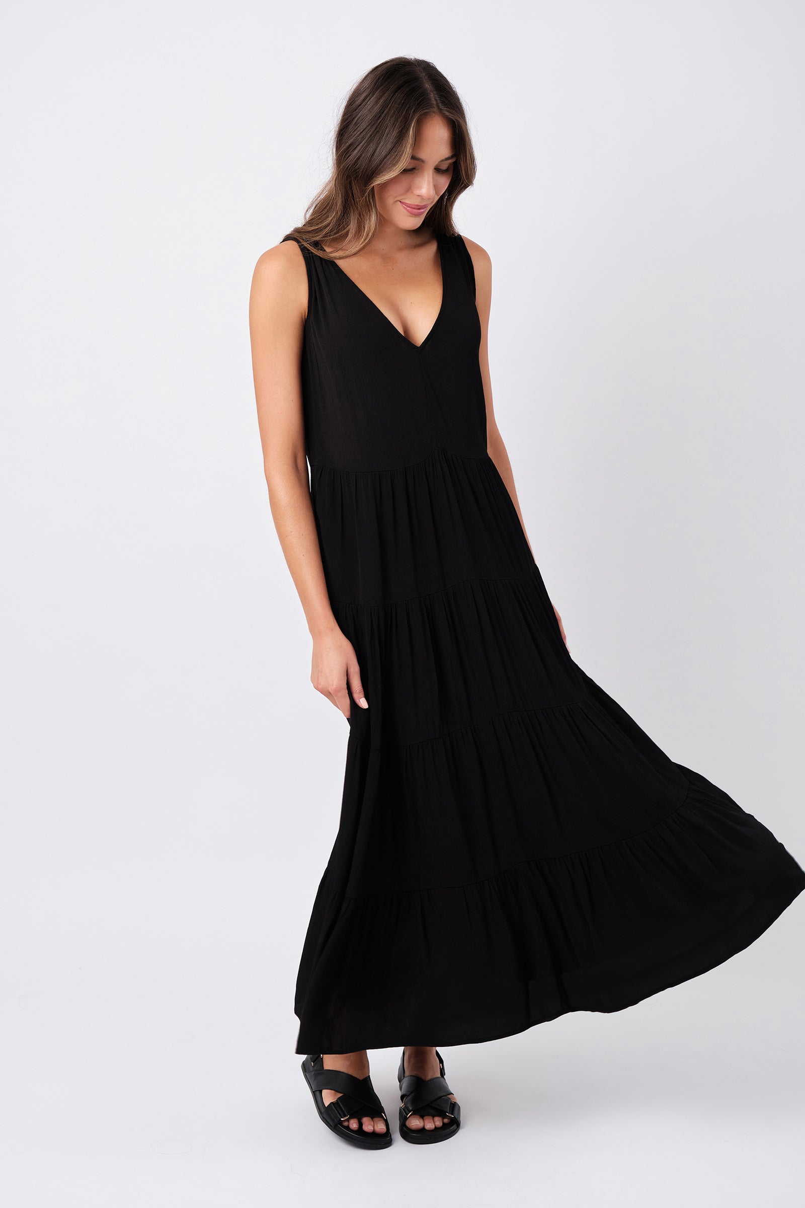 Swing Maxi Dress BLACK