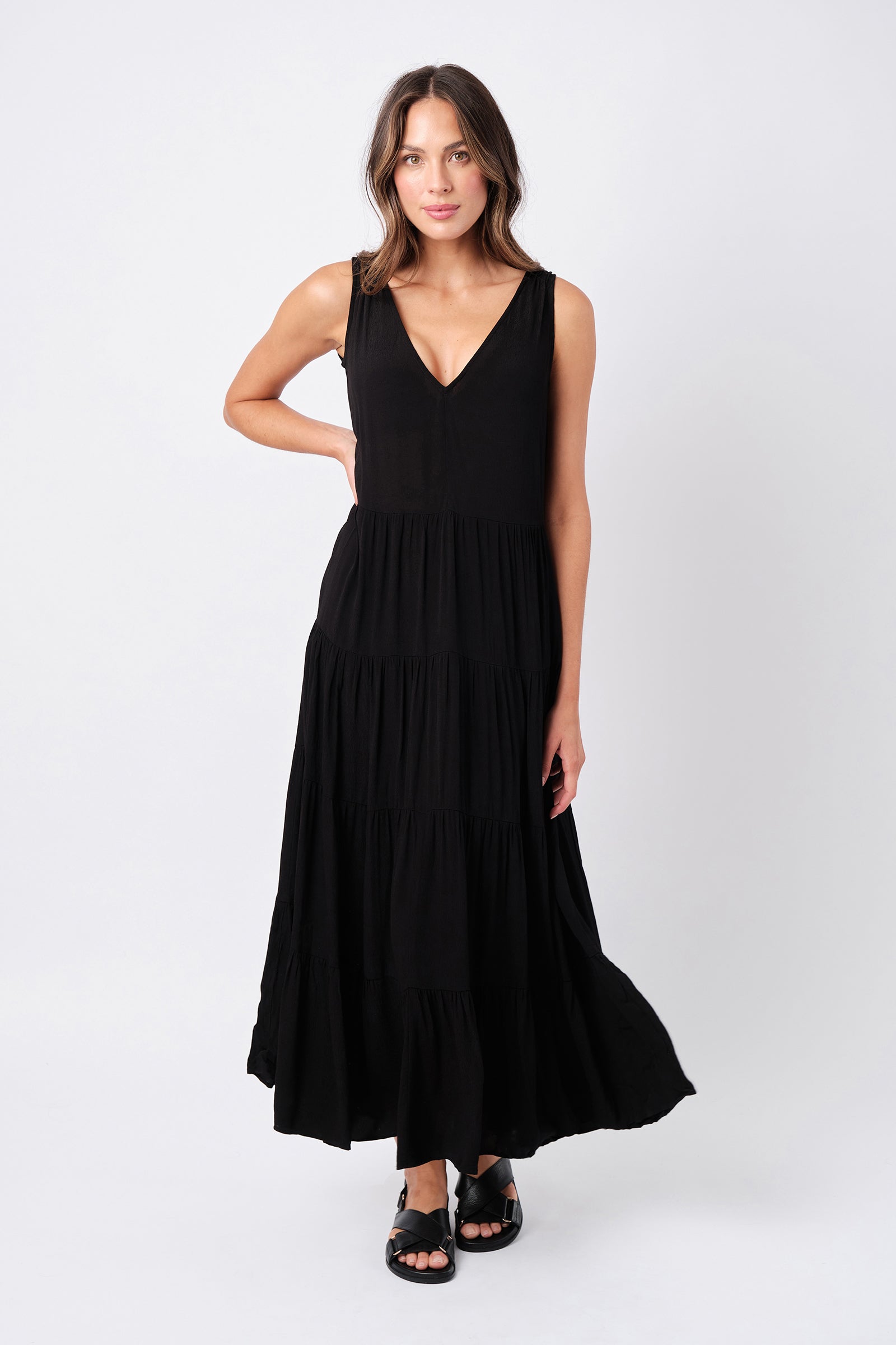Swing Maxi Dress BLACK