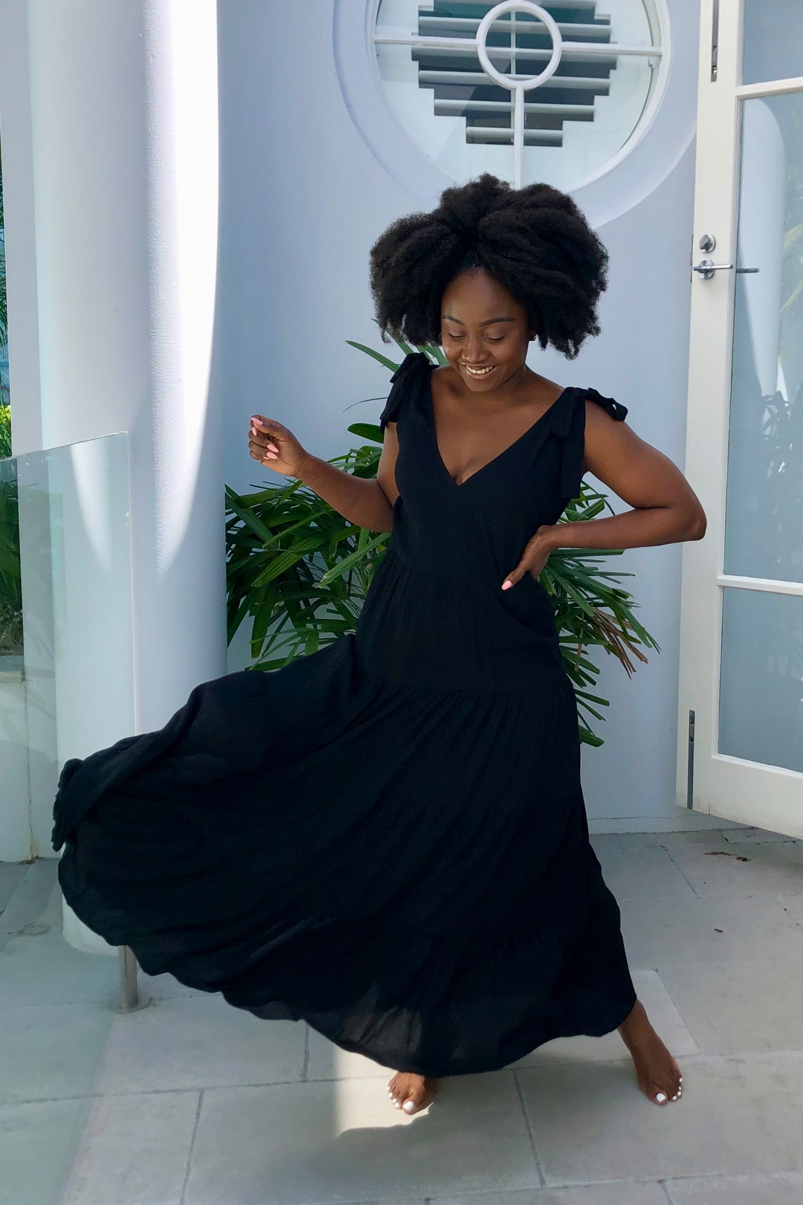Swing Maxi Dress BLACK