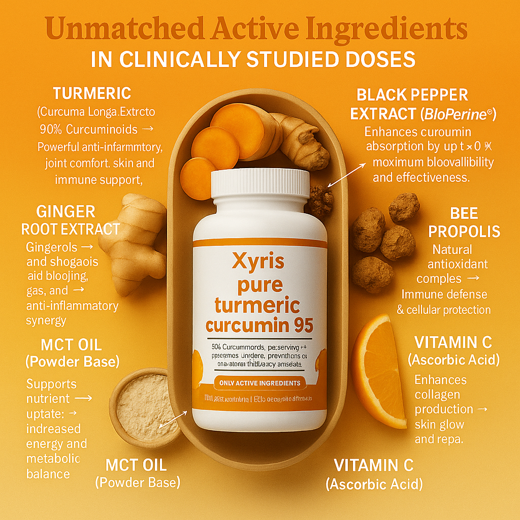 Xyris™| Pure Turmeric Curcumin 95